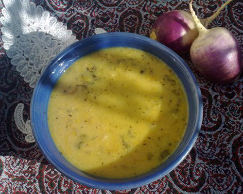اشکنه بلغور شیر